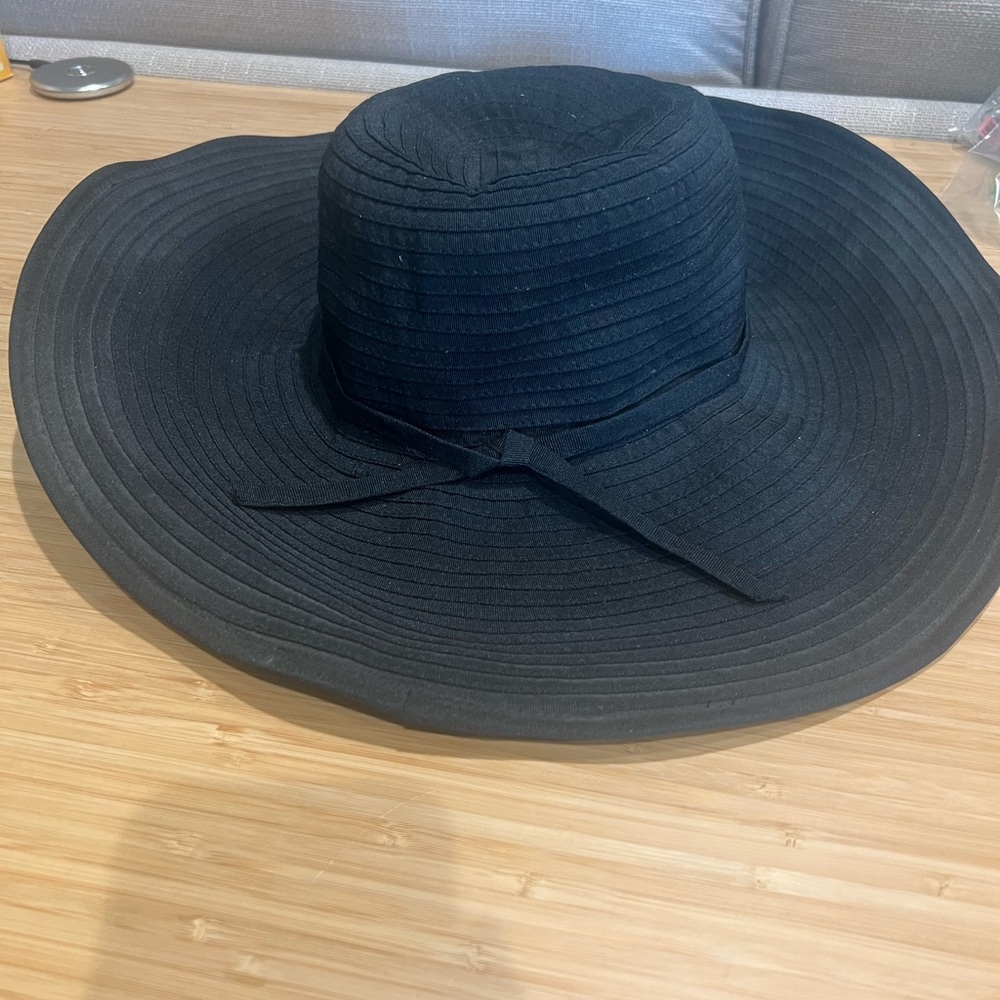 Black Wide Brim Sun Hat – Suzanne Somers Collection (5” Brim)